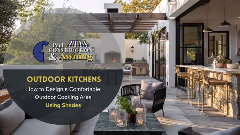 Blog cover: Outdoor kitchens, how to design a comfortable outdoor cooking area using shades